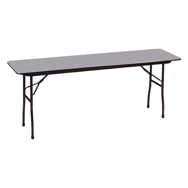 Rectangle Commerical Folding Utility Table, High Pressure Laminate Top, Gray Granite