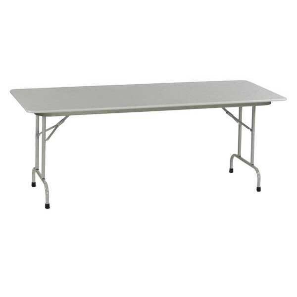 Rectangle Commerical Folding Utility Table, High Pressure Laminate Top, Black Granite