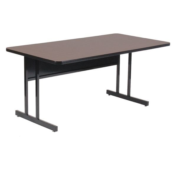 Rectangle Econoline Adjustable Height Computer Desk and Training Table, 30" W, 60" L, 21" to 29" H
