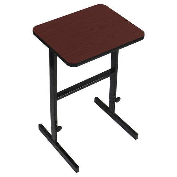 Workstation Desk Standing Height Workstation, 24" D X 34" to 42" H, 20" W X Cherry