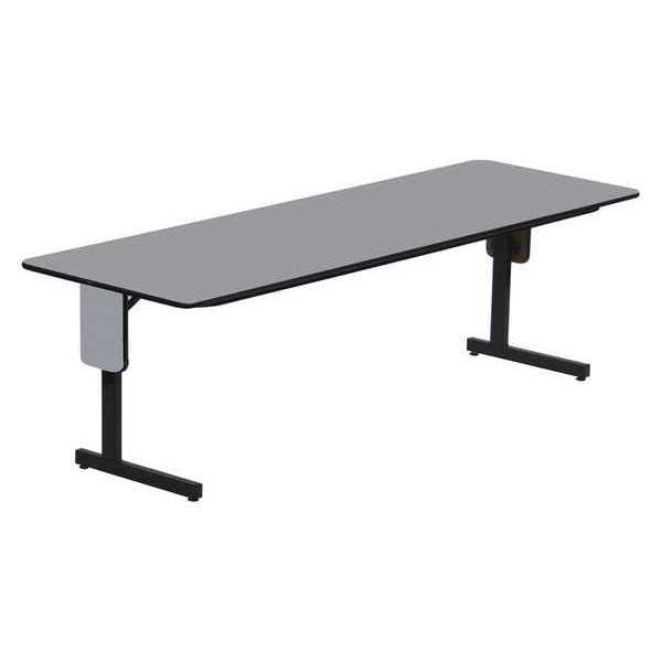 Rectangle Panel Leg Folding Seminar Training Table, 24" W, 96" L, 29" H, High Pressure Laminate Top