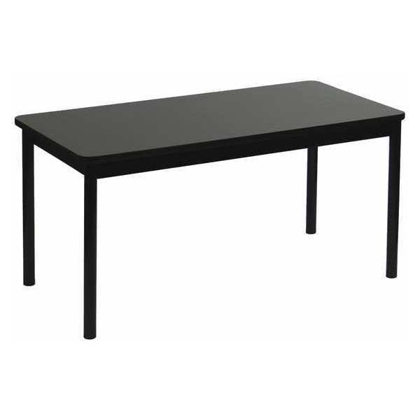 Rectangle Library Table, 29" H, Black Granite
