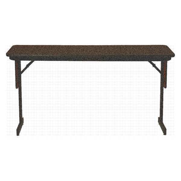 Rectangle Panel Leg Folding Seminar Training Table, 18" W, 60" L, 29" H, High Pressure Laminate Top