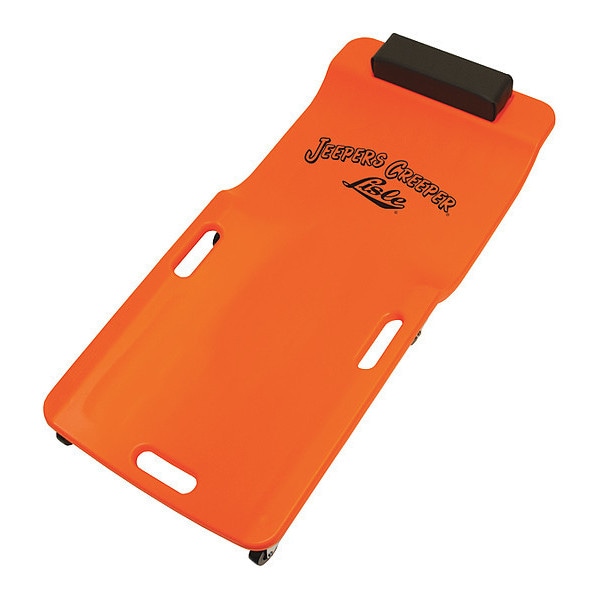 Low Profile Plastic Creeper, Neon Orange