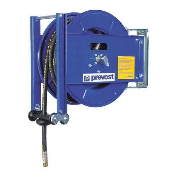 Prevost 1/2" x 50 ft. Hose Reel, Max 870 psi, w/Hose