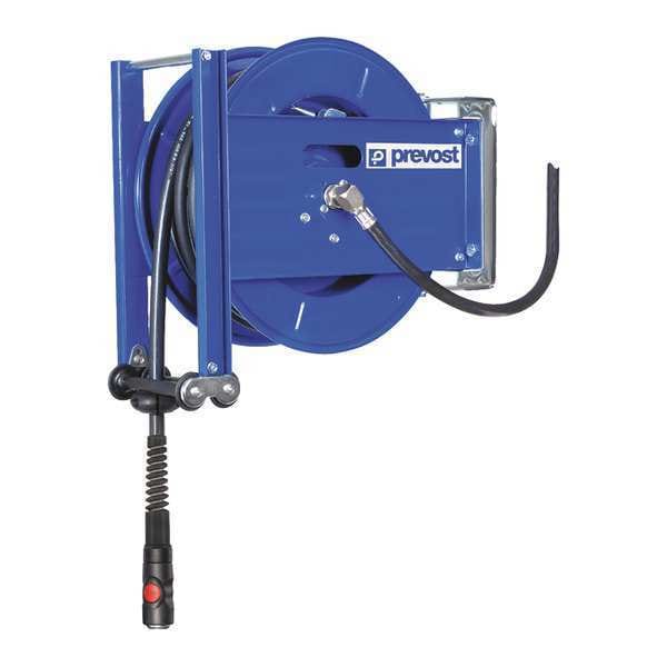Hose Reel, 1/2" Hose Dia., 65 ft. Length, 175 psi, Media - Hose Reels: Compressed Air