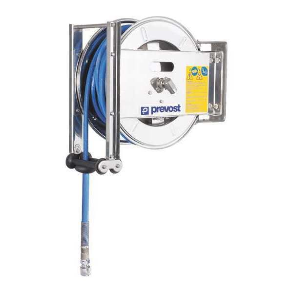 Prevost 5/8" x 50 ft. Food Grade Hose Reel, 145 psi, w/Hose