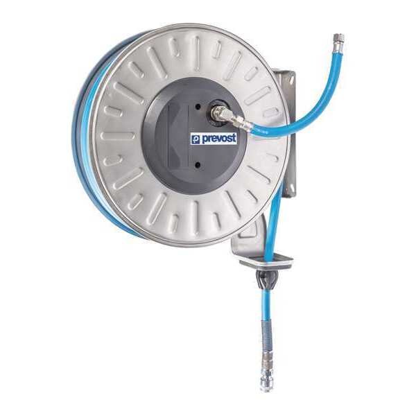 Prevost 3/4" x 65 ft. Stainless Steel Hose Reel, Max 145 psi