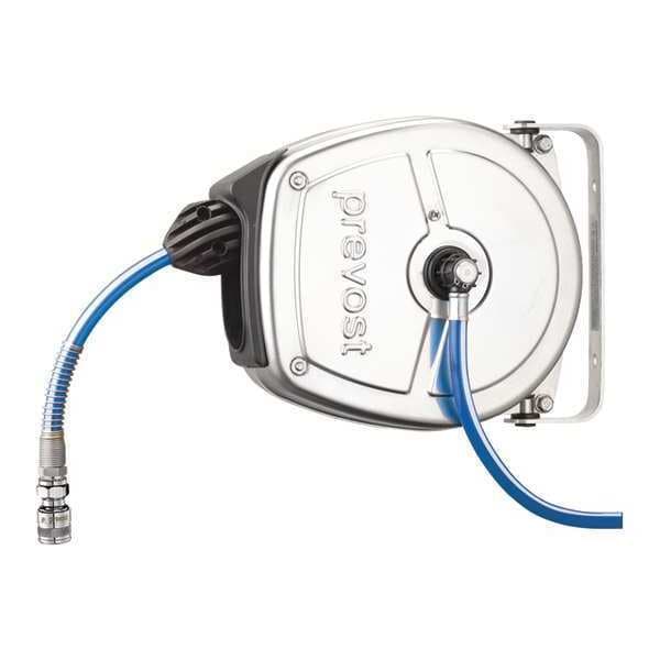 5/16" x 17 ft. Stainless Enclosed Hose Reel, 145 psi, w/Hose