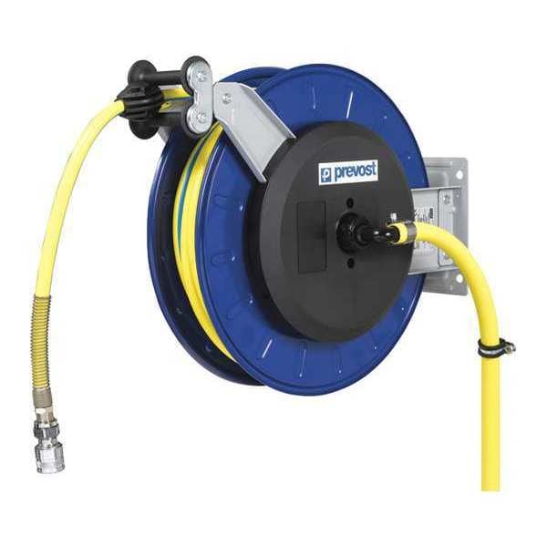 Prevost 1/2" x 50 ft. Hose Reel, Max 145 psi, w/Hose