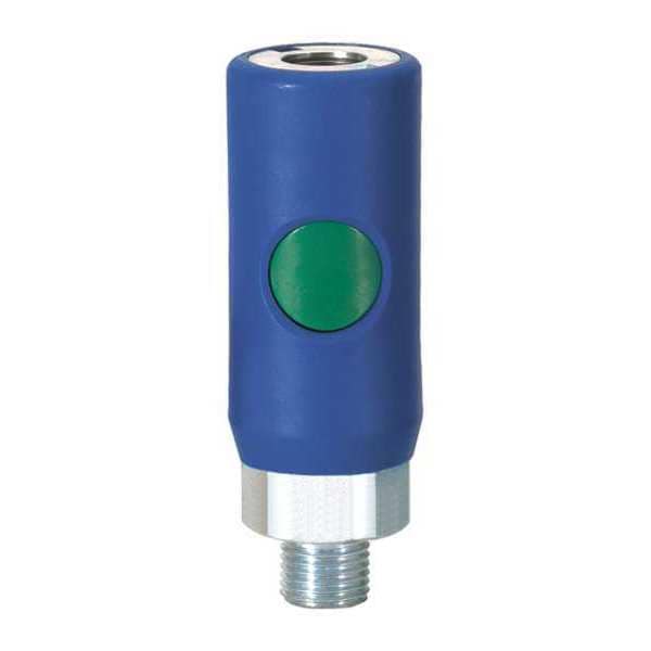 High Flow Coupler, 3/8" MNPT