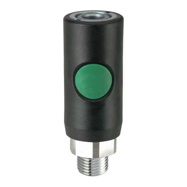 High Flow Safety Coupler, 3/8 In MNPT