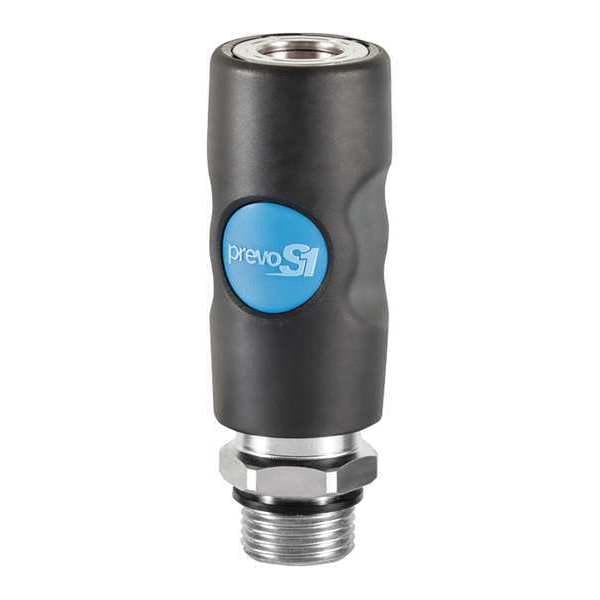 Industrial Safety Coupler, 1/2" MNPT
