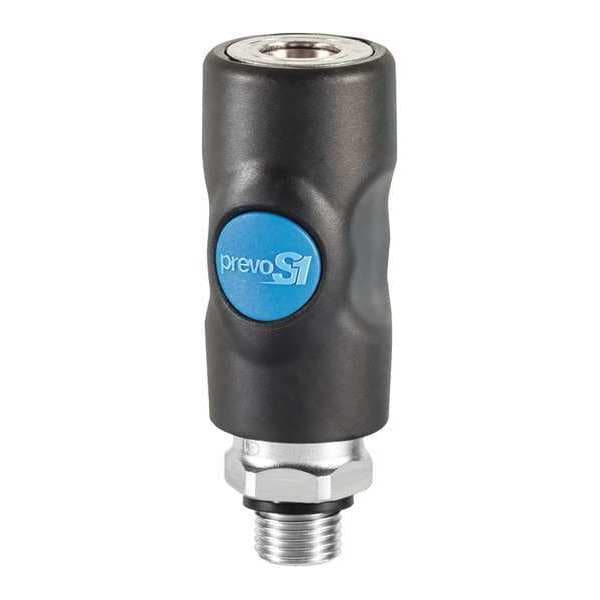 Industrial Safety Coupler, 1/4" MNPT