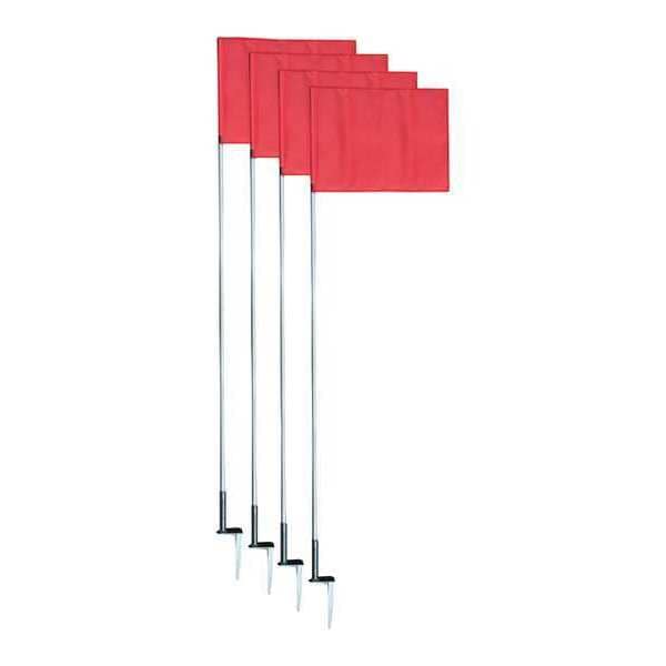 Slim Line Soccer Corner Flags Set, PK4