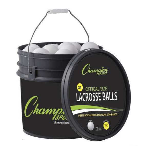 Official Lacrosse Ball, Bucket White, PK36