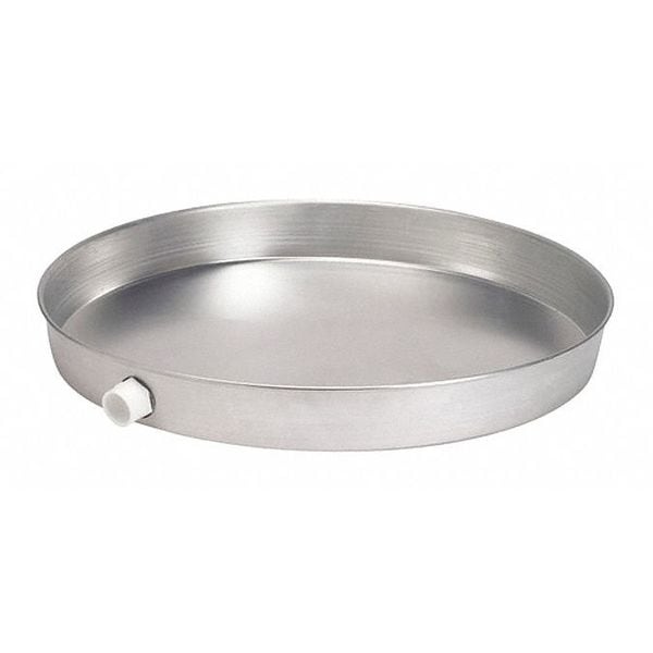 Aluminum, water Heater Pan, 26", w/1"ADPT