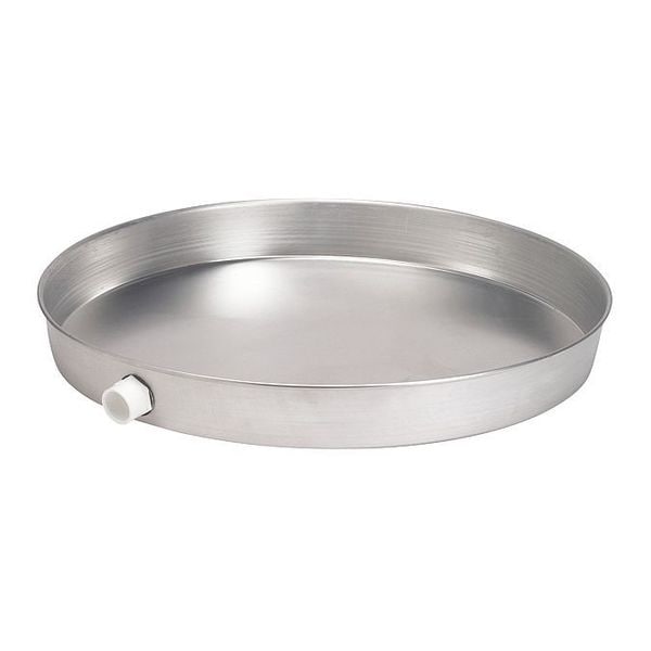 Aluminum, water Heater Pan, 24", w/1" AD