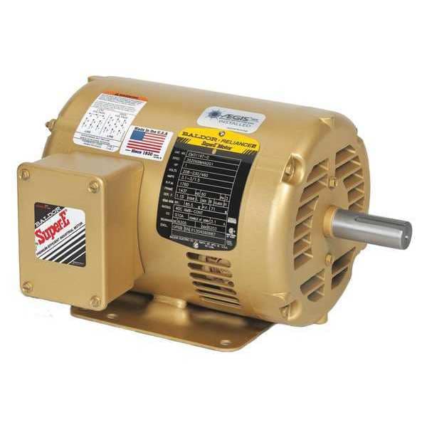 Three-Phase AC Induction Motor, 3/4 HP, 56 Frame, 230V AC, 460V AC Voltage, 3,450 Nameplate RPM