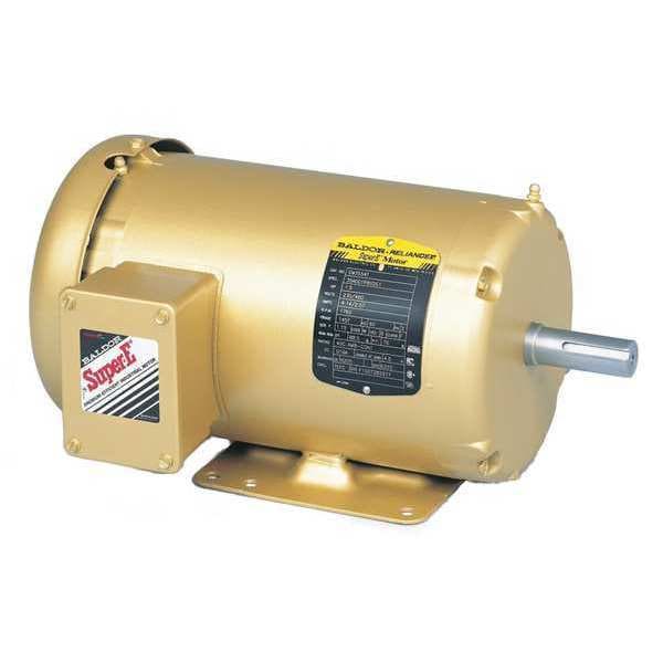 Three-Phase AC Induction Motor, 1/2 HP, 56 Frame, 230V AC, 460V AC Voltage, 1,775 Nameplate RPM