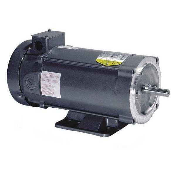 DC DC Motor, 3/4 HP, 56C Frame, 180V DC Voltage, 1,750 Nameplate RPM 14 9/16 in Overall Length