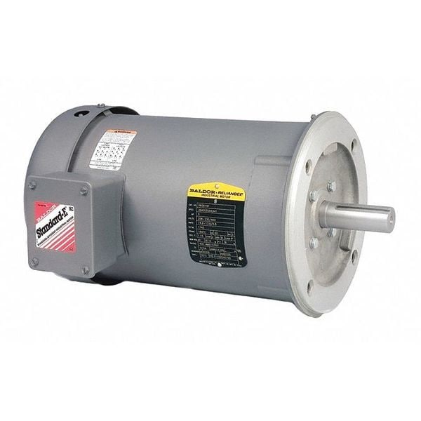 Three-Phase AC Induction Motor, 5 HP, 184C Frame, 230V AC, 460V AC Voltage, 3,450 Nameplate RPM