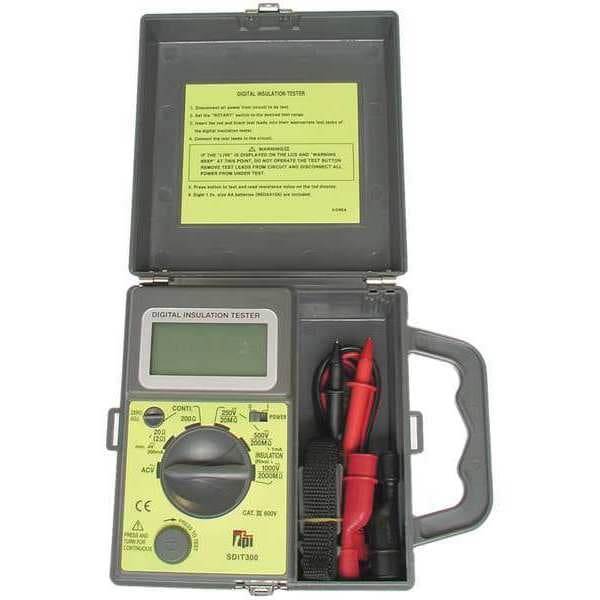 Insulation Resistance Meter-Dig, w/Volts