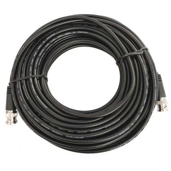 BNC to BNC Coax Cable Assemblies, Male to Male Instrumentation and Data 50 Ohm, 50 ft.