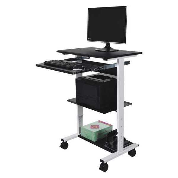 Stand Up, Mobile Workstation, (3)Shelf Adj