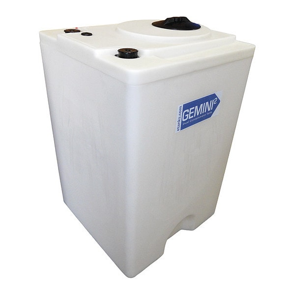 Storage Tank, Double Wall Square, LDPE 1.5, Nat, 120 Gal