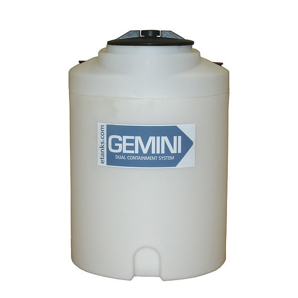 Storage Tank, Double Wall Vertical, LDPE 1.5, Nat, 15 Gal