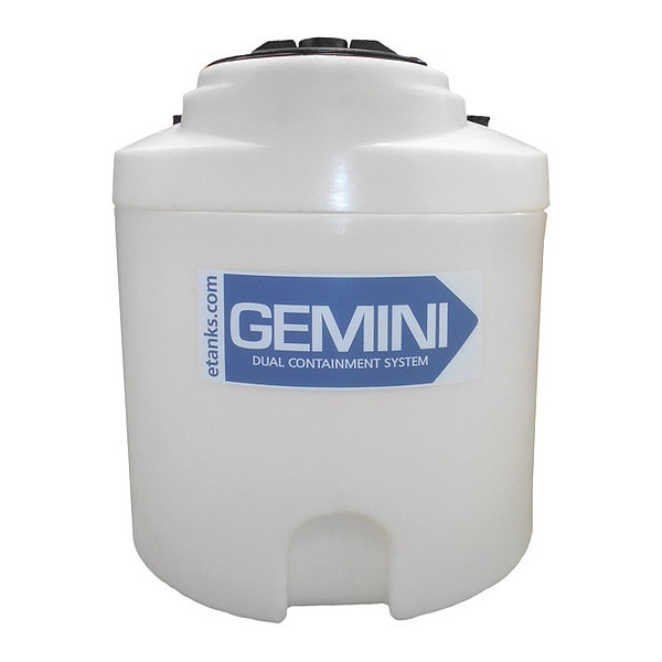 Storage Tank, Double Wall Vertical, LDPE 1.5, Nat, 20 Gal