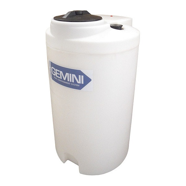 Storage Tank, Double Wall Vertical, LDPE 1.9, Nat, 40 Gal Dome