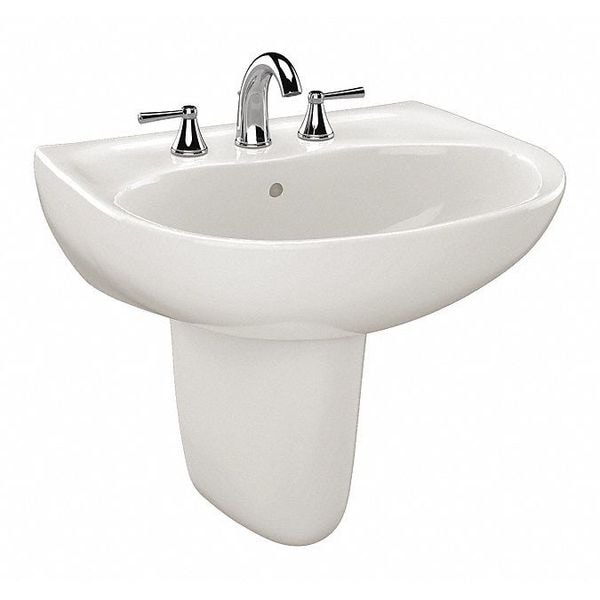 4" Mount, Supreme, 4 Center Lav, Shrd W Cefiontect, Colonial White