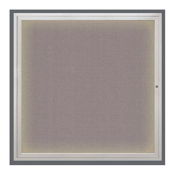 Crkboard, Lght, Fbrc, 1 Dr, Satin/Srf, 48x48"
