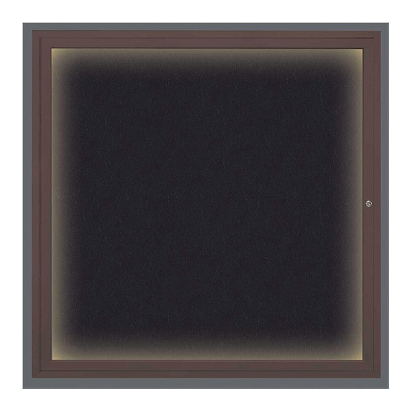 Corkboard, Lighted, Rubber, 1 Door, 48 x 48"