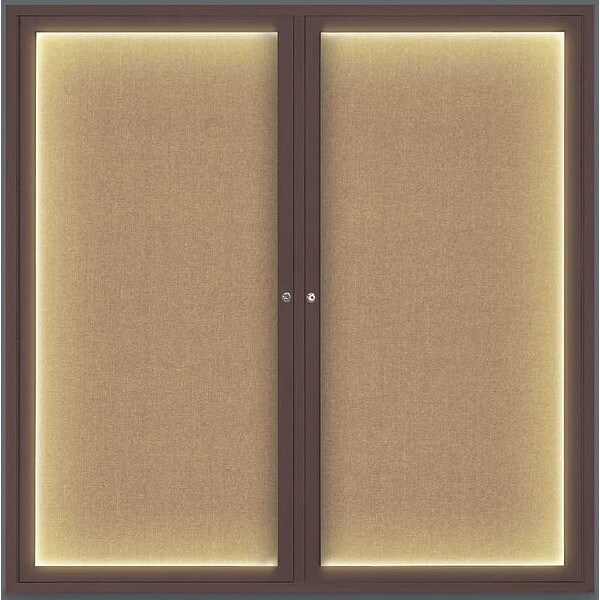 Corkboard, Lightd, Fbrc, Brnz/Buff, 2, 48x48"