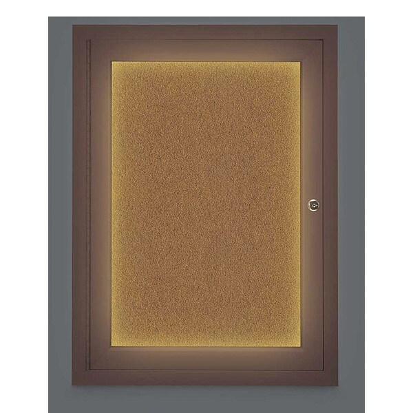 Corkboard, Lightd, Forbo, Brnze, 1 Dr, 18x24"