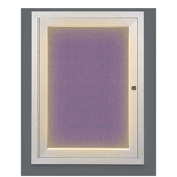 Corkboard, Lght, Fbrc, 1, Satin/Amthy, 18x24"