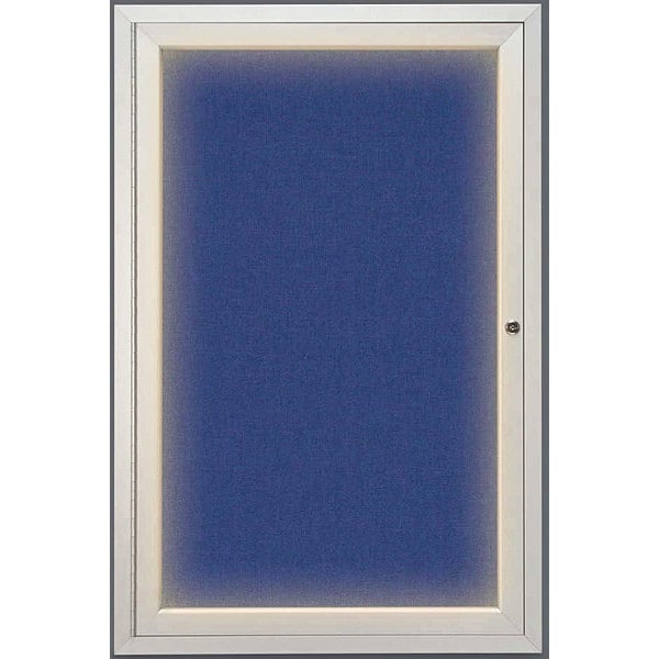 Crkboard, Lght, Fbrc, 1 Dr, Stn/Cobcc, 24x36"