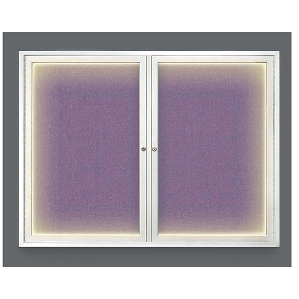 Corkboard, Lght, Fbrc, 2, Satin/Amthy, 42x32"