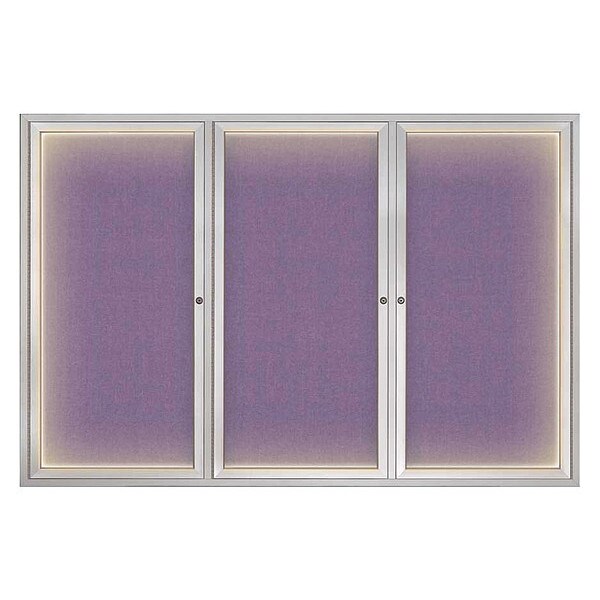 Corkboard, Lght, Fbrc, 3, Satin/Amthy, 72x48"