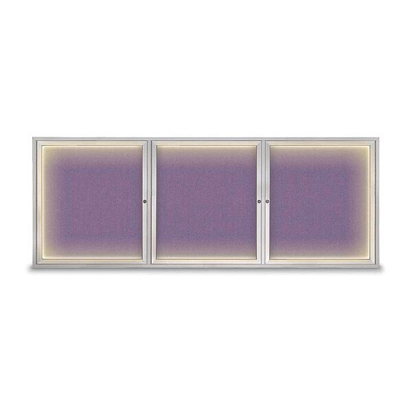 Corkboard, Lght, Fbrc, 3, Satin/Amthy, 96x36"
