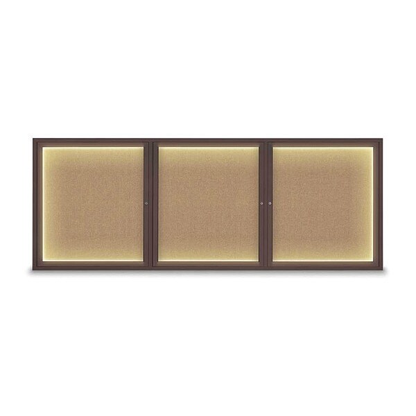 Corkboard, Lightd, Fbrc, Brnz/Buff, 3, 96x36"