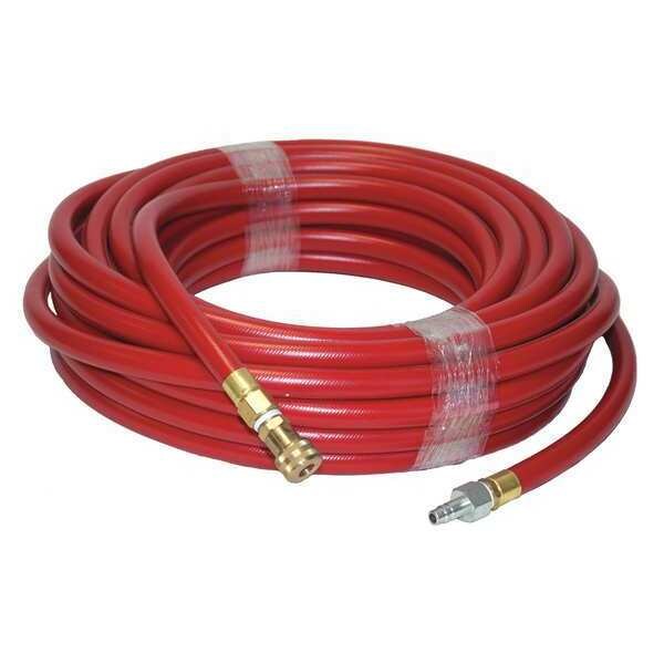 3/4" x 50 ft Coupled Air Hose Red