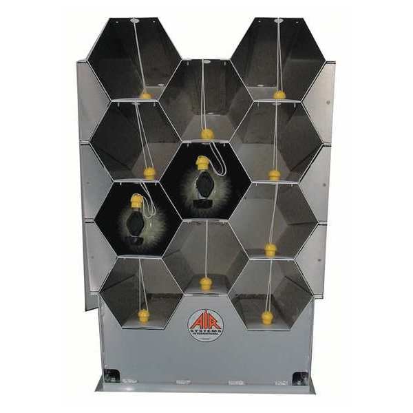 SCBA Rack, Aluminum, 11 Cylinder
