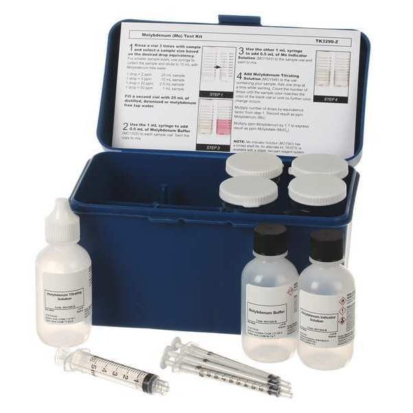 Test Kit, Molybdenum, 2, 5, 20, 50ppm As Mo