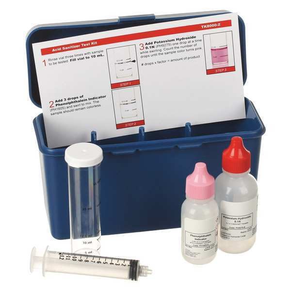 Acid Sanitizer, Test Kit, Factor 5mL/10mL