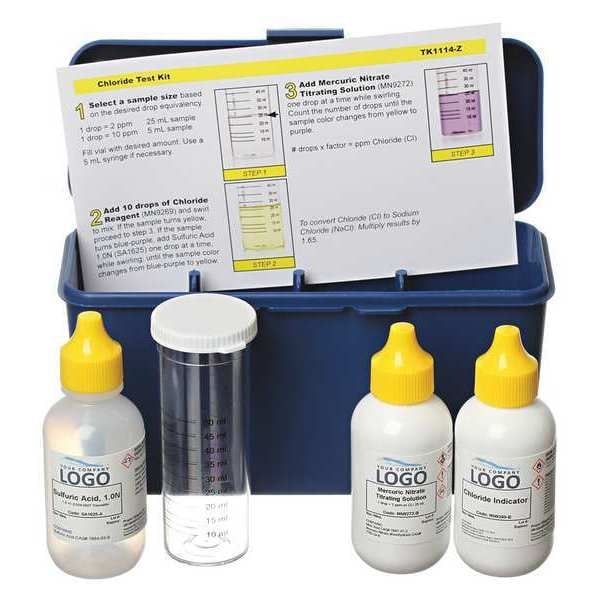 Chloride Test Kit, 2 Or 10ppm/25mL