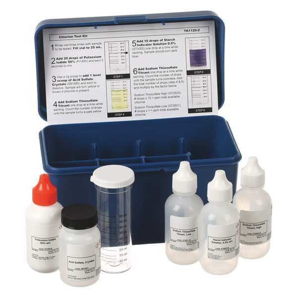 Chlorine Kit, 1Drop - 1 Or 10ppm, Cl2/25mL